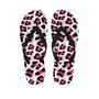 Pink Striped Leopard Men's Flip Flops