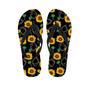 Polygonal Sunflower Men's Flip Flops