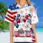 Poodle Independence Day Hawaiian Shirt, Dog Hawaii Beach Shirt Short Sleeve For Of July