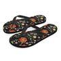 Poppy Floral Print Men's Flip Flops