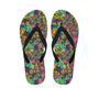 Psychedelic Jungle Forest Floral Men's Flip Flops