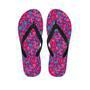 Psychedelic Trippy Hippie Heart Men's Flip Flops