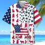 Pug Hawaiian Shirt Independence Day Is Coming, Paw Prints Aloha Hawaii Shirt, Gift To Dog Lover