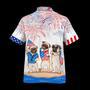 Pug Hawaiian Shirts Independence Day Is Coming, Happy Of July American Pug Hawaii Shirt, Aloha Dog Shirt