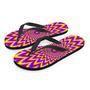 Pulsing Optical Illusion Men's Flip Flops