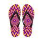 Pulsing Optical Illusion Men's Flip Flops