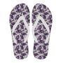 Purple Butterfly Pattern Print Men & Women Flip Flops