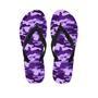 Purple Camo Print Men's Flip Flops