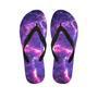 Purple Nebula Galaxy Space Men's Flip Flops