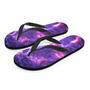 Purple Nebula Galaxy Space Men's Flip Flops