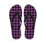 Purple Plaid Men's Flip Flops