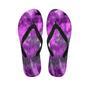 Purple Tie Dye Men's Flip Flops