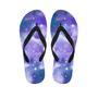 Purple Universe Galaxy Men's Flip Flops