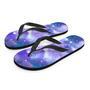 Purple Universe Galaxy Men's Flip Flops