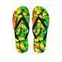 Rainbow Butterfly Print Men's Flip Flops