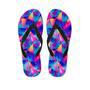 Rainbow Triangle Geometric Men's Flip Flops