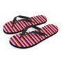 Red And Pink Mexican Baja Men's Flip Flops