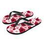 Red And Pink Rose Floral Men's Flip Flops