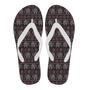 Red Elephant Aztec Pattern Print Men & Women Flip Flops