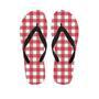 Red Lumberjack Men's Flip Flops