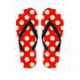 Red Polka Dot Men's Flip Flops