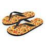 Red Polka Dot Sunflower Men's Flip Flops