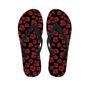 Red Rose Floral Doodle Men's Flip Flops