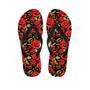 Red Rose Floral Men's Flip Flops