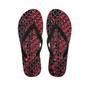 Red Snakeskin Print Men's Flip Flops