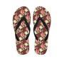 Rose Floral Print Men's Flip Flops