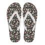 Rose Monarch Butterfly Pattern Print Men & Women Flip Flops