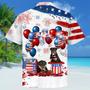 Rottweiler Independence Day Hawaiian Shirt, Dog Hawaii Beach Shirt Short Sleeve For Of July