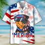 Rottweiler New Hawaiian Shirts For Independence Day, Funny Cute Dog Hawaii Beach Shirt Short Sleeve For Of July