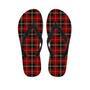 Royal Stewart Red Plaid Tartan Men's Flip Flops