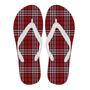 Scottish Tartan Royal Stewart Red Plaids Women & Men Flip Flops