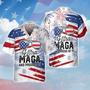 Short Sleeve Hawaiian Shirt For Independence Day, Ultra Maga And Proud Of It, USA Happy Of July Hawaii Shirt