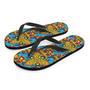 Skull Trippy Psychedelic Men's Flip Flops