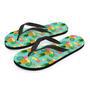 Slice Tropical Pineapple Print Men's Flip Flops