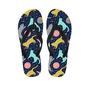 Space Cat Print Men's Flip Flops