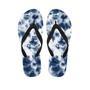 Spiral Blue Tie Dye Men's Flip Flops