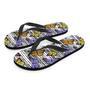 Striped Butterfly Print Men's Flip Flops