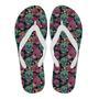 Sugar Skull Girly Skeleton Floral Pattern Print Men & Women Flip Flops