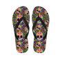 Sugar Skull Mexican Floral Men's Flip Flops