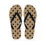 Tan And Black Tiny Polka Dot Men's Flip Flops