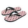 Tan And Brown Polka Dot Men's Flip Flops