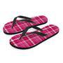 Tartan Pink Plaid Men's Flip Flops