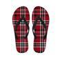 Tartan Plaid Print Men's Flip Flops