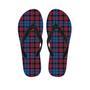 Tartan Red And Blue Plaid Men's Flip Flops