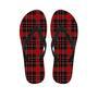 Tartan Red Plaid Men's Flip Flops