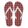 Tartan Red Plaid Scottish Royal Stewart Men & Women Flip Flops